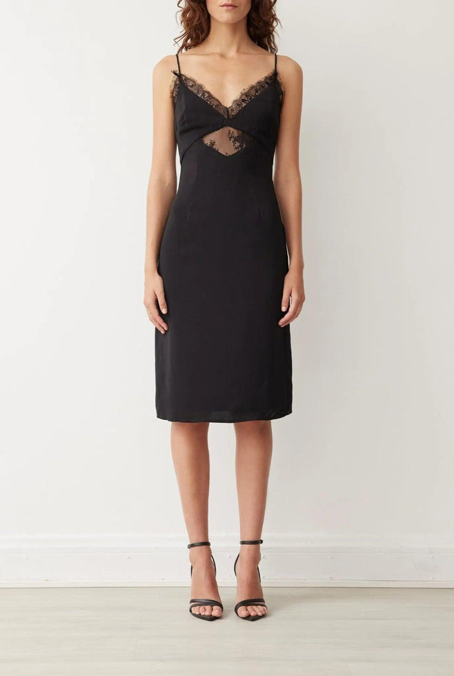 TWIST & SHOUT DRESS IN NOIR BOSKEMPER