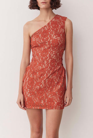 ARIA DRESS IN COPPER LACE