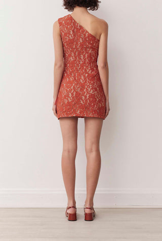 ARIA DRESS IN COPPER LACE