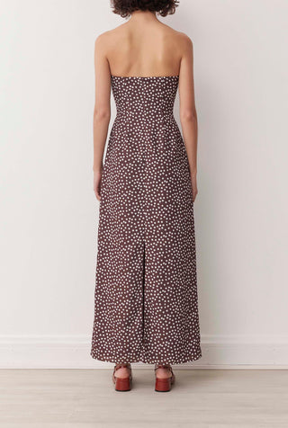 ZARA MAXI DRESS IN TRUFFLE SPOT