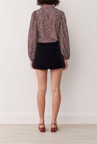 SARA SHIRT IN TRUFFLE SPOT