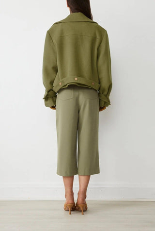 AUCKLAND COAT IN MOSS