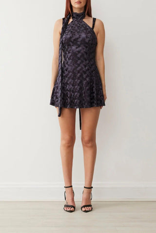 BEHATI VELVET DRESS IN NOIR