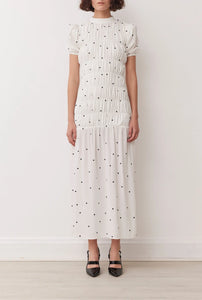 BOTANIC MAXI DRESS IN MONO SPOT BOSKEMPER