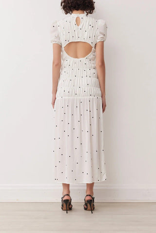 BOTANIC MAXI DRESS IN MONO SPOT BOSKEMPER