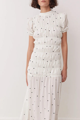 BOTANIC MAXI DRESS IN MONO SPOT BOSKEMPER