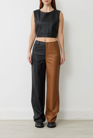 ROGAN PANT IN NOIR/BROWN