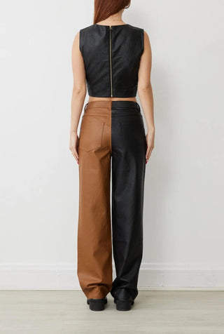 ROGAN PANT IN NOIR/BROWN