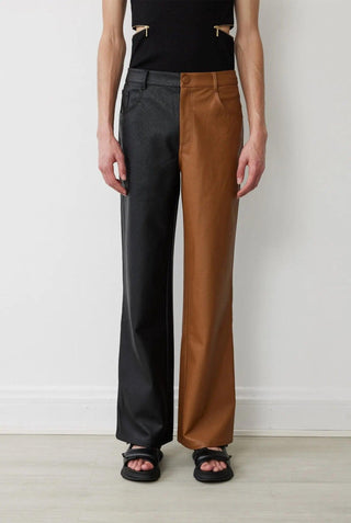 ROGAN PANT IN NOIR/BROWN