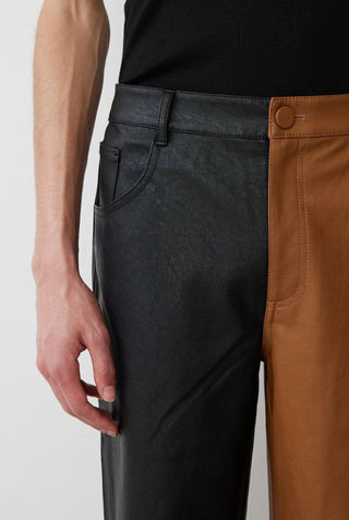 ROGAN PANT IN NOIR/BROWN