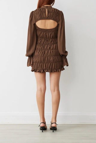 CHLOE DRESS IN COFFEE