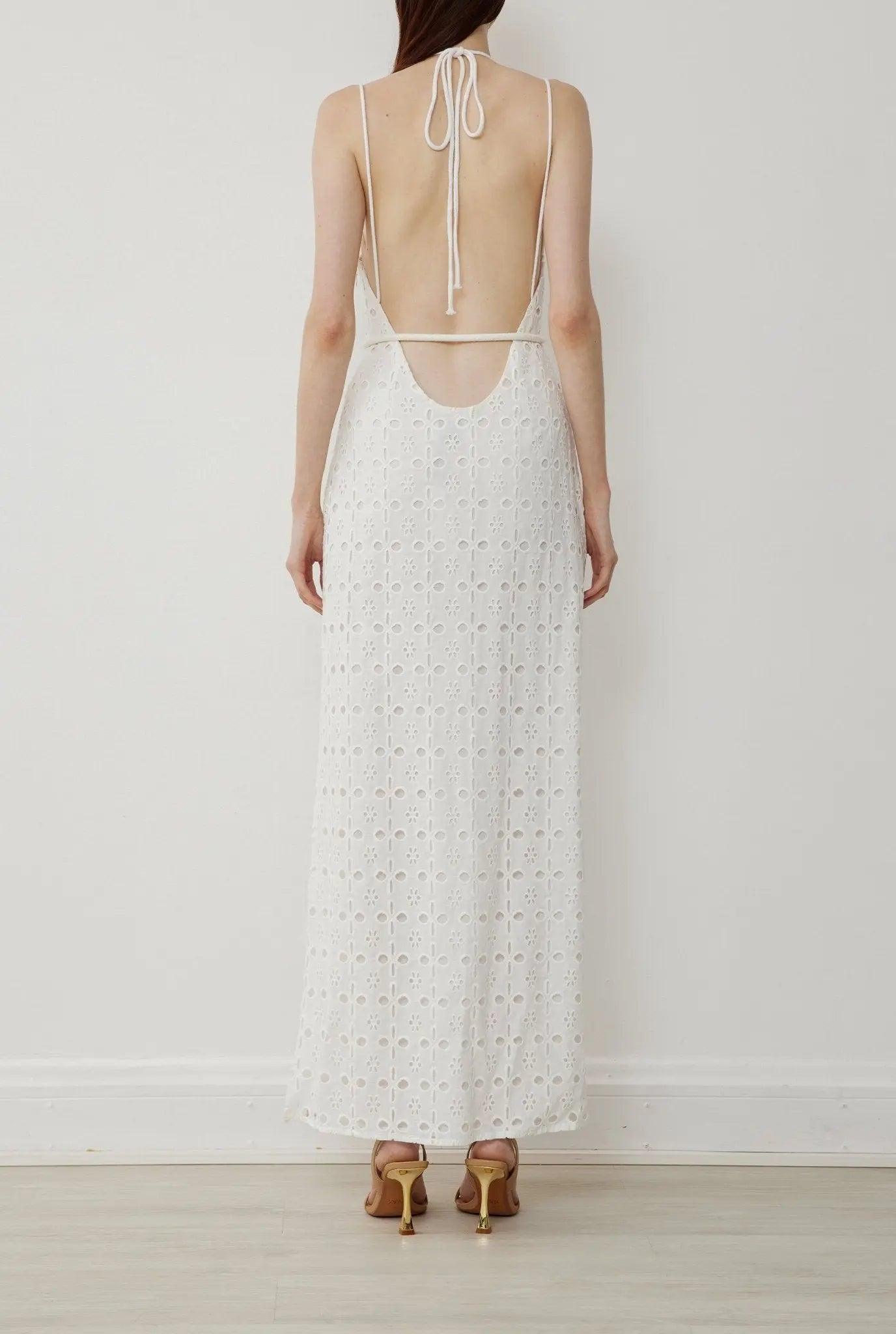 ELSA MAXI DRESS IN WHITE BOSKEMPER