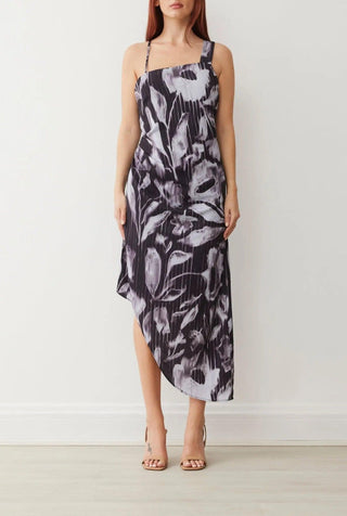 ISABELLA DRESS IN WATER FLORAL PRINT