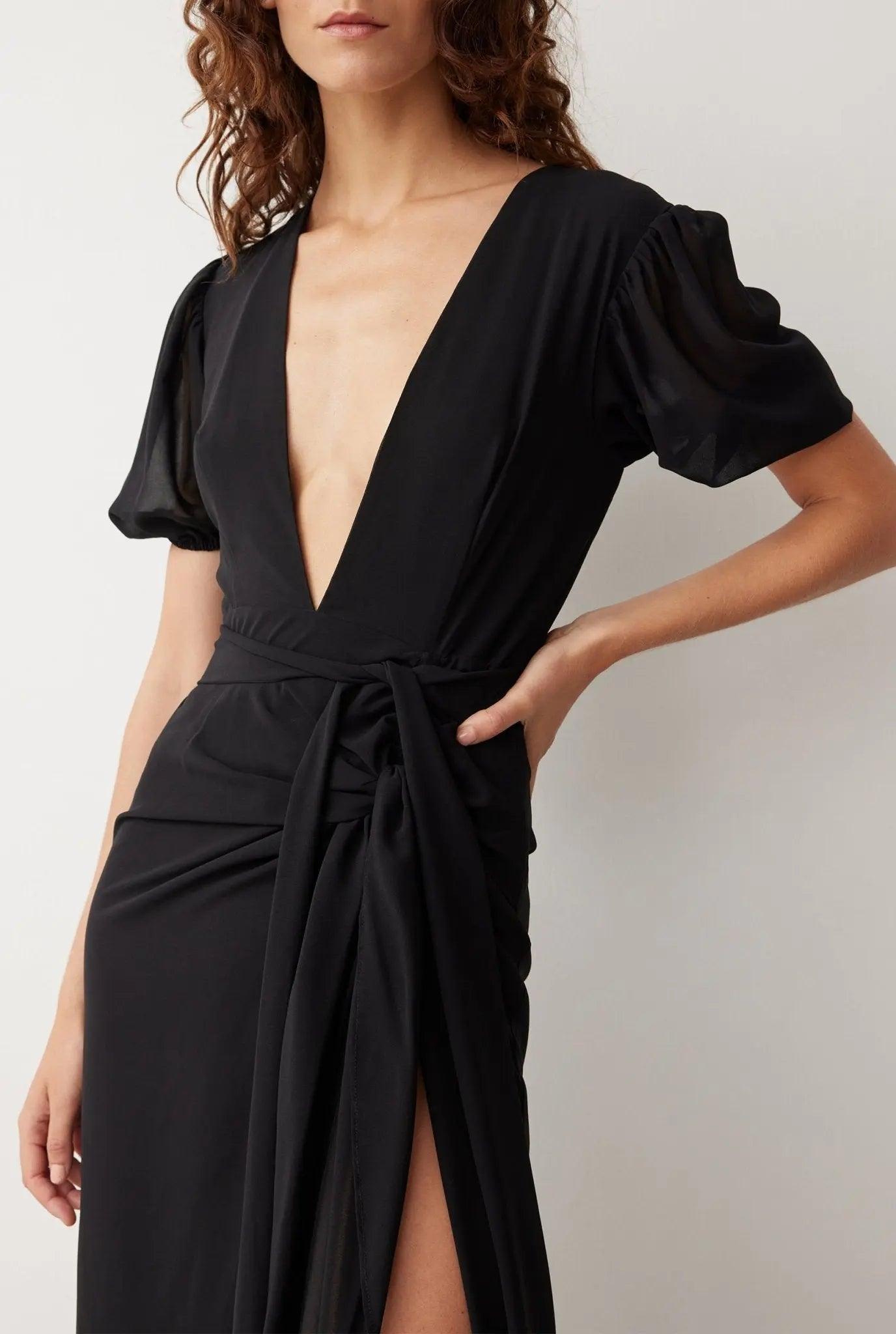 JOLIE MAXI DRESS IN NOIR