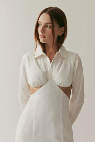 LARA LS SHIRT IN WHITE