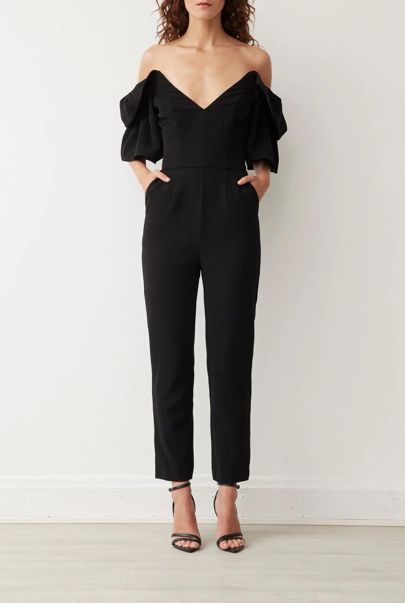 LILIAN JUMPSUIT IN NOIR