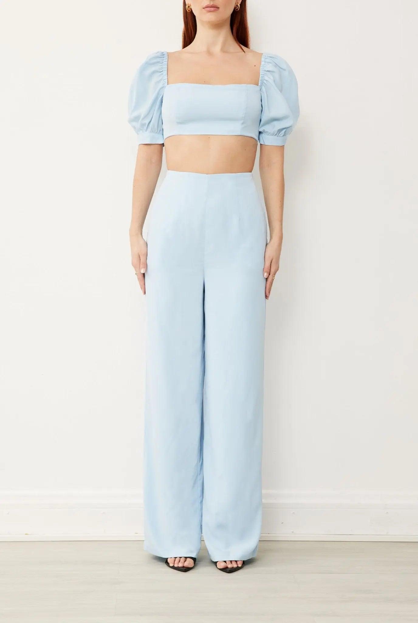 LOREN JUMPSUIT IN CRETE BLUE