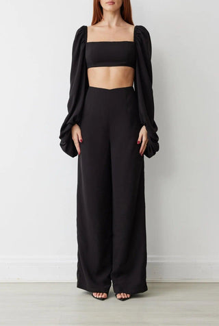 LOREN LS JUMPSUIT IN NOIR