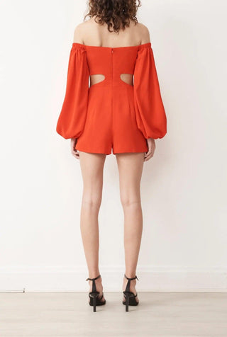 LOREN ROMPER IN ROUGE