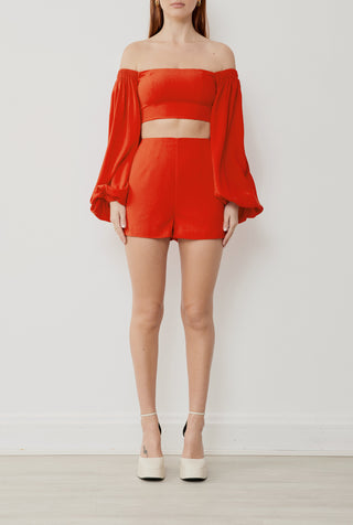 LOREN ROMPER IN ROUGE