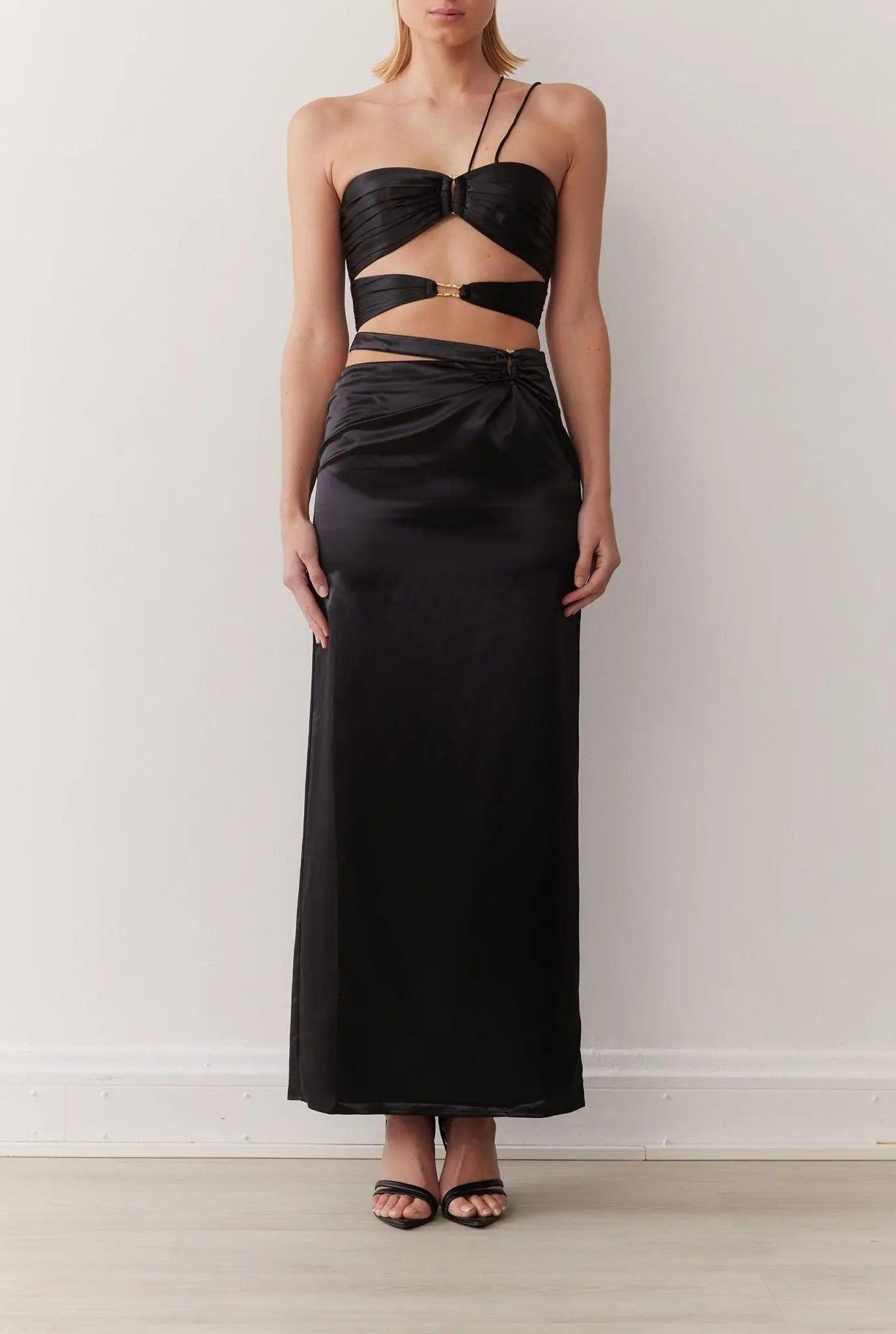 MARGO MAXI SKIRT IN NOIR