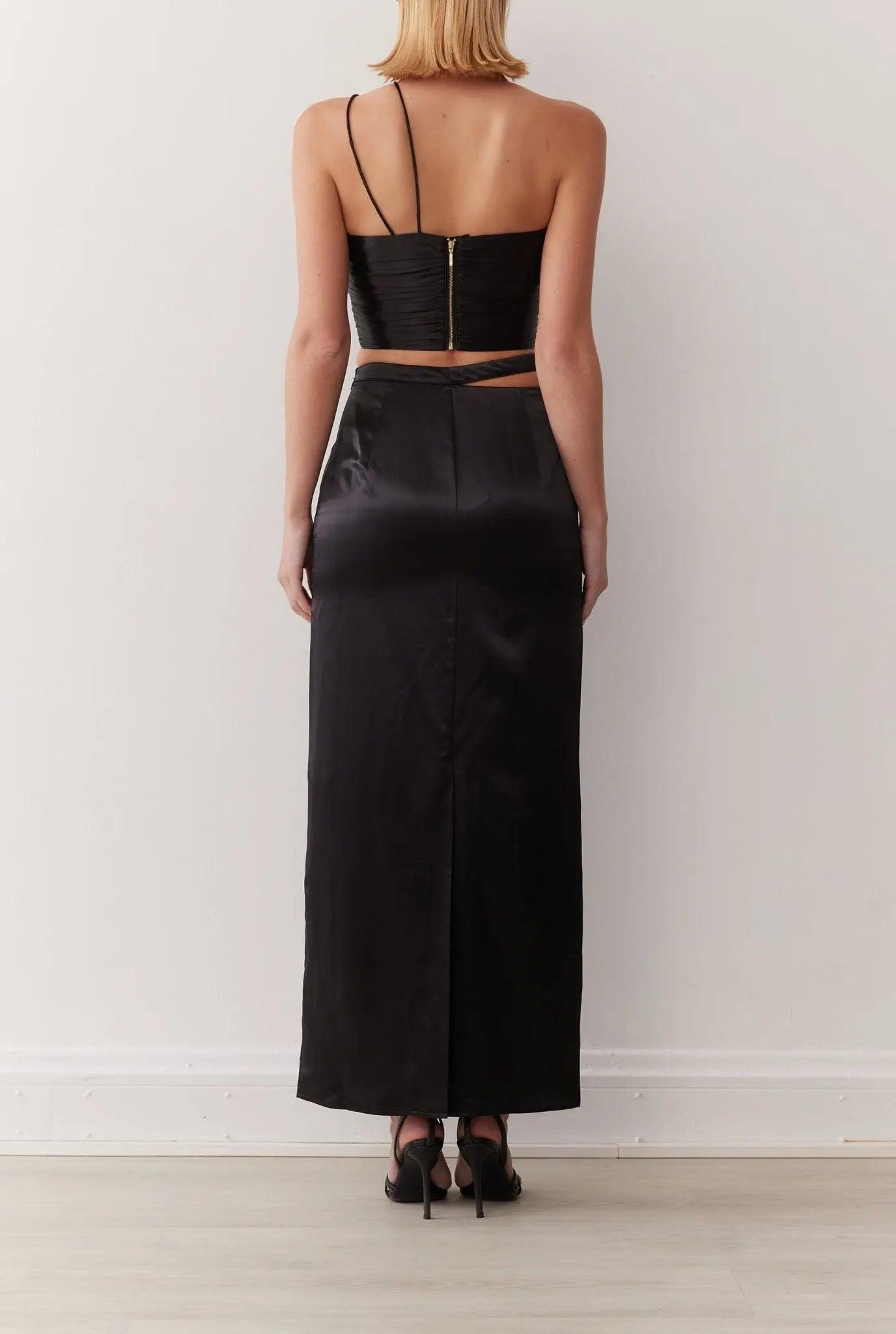 MARGO MAXI SKIRT IN NOIR