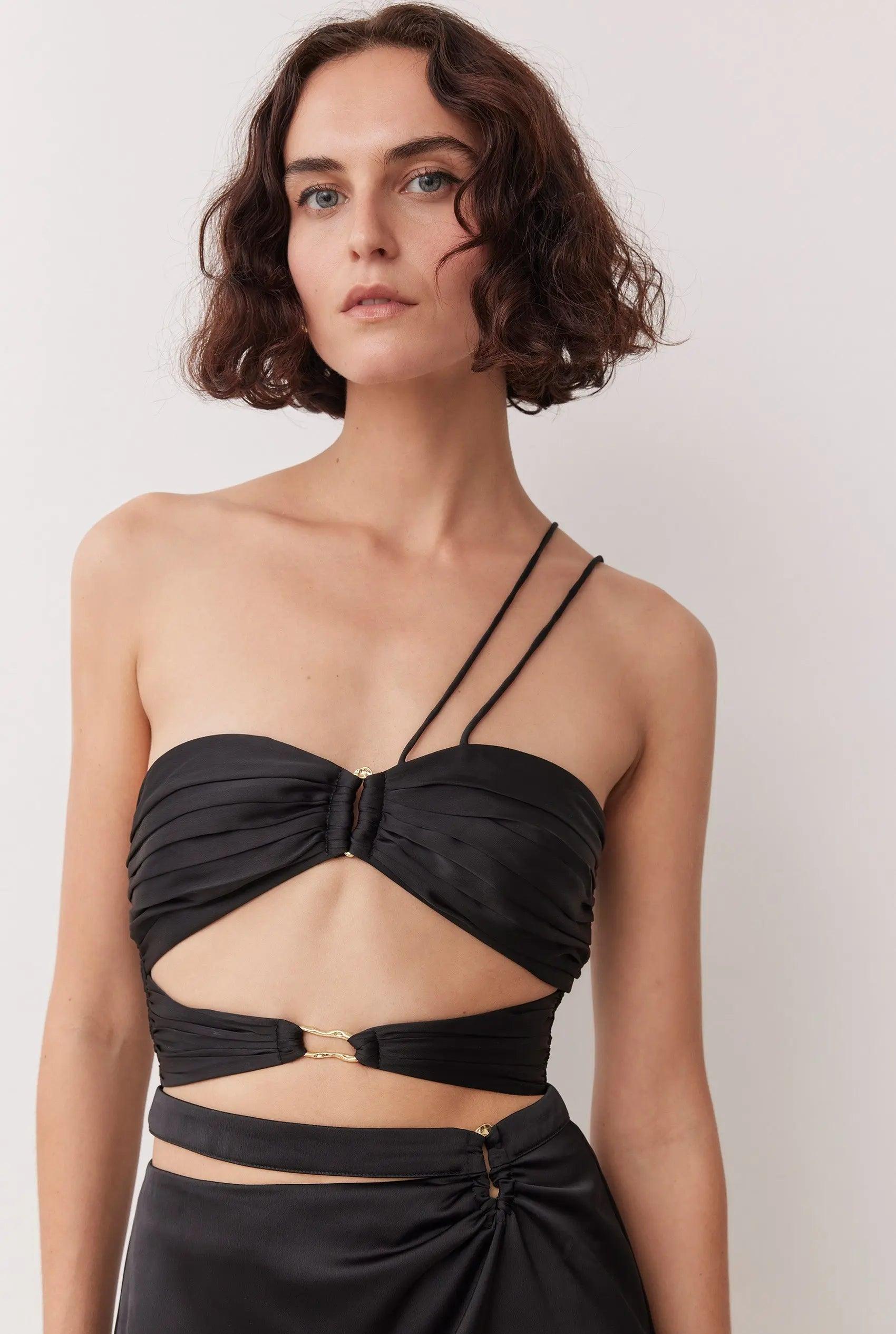 MARGO TOP IN NOIR BOSKEMPER