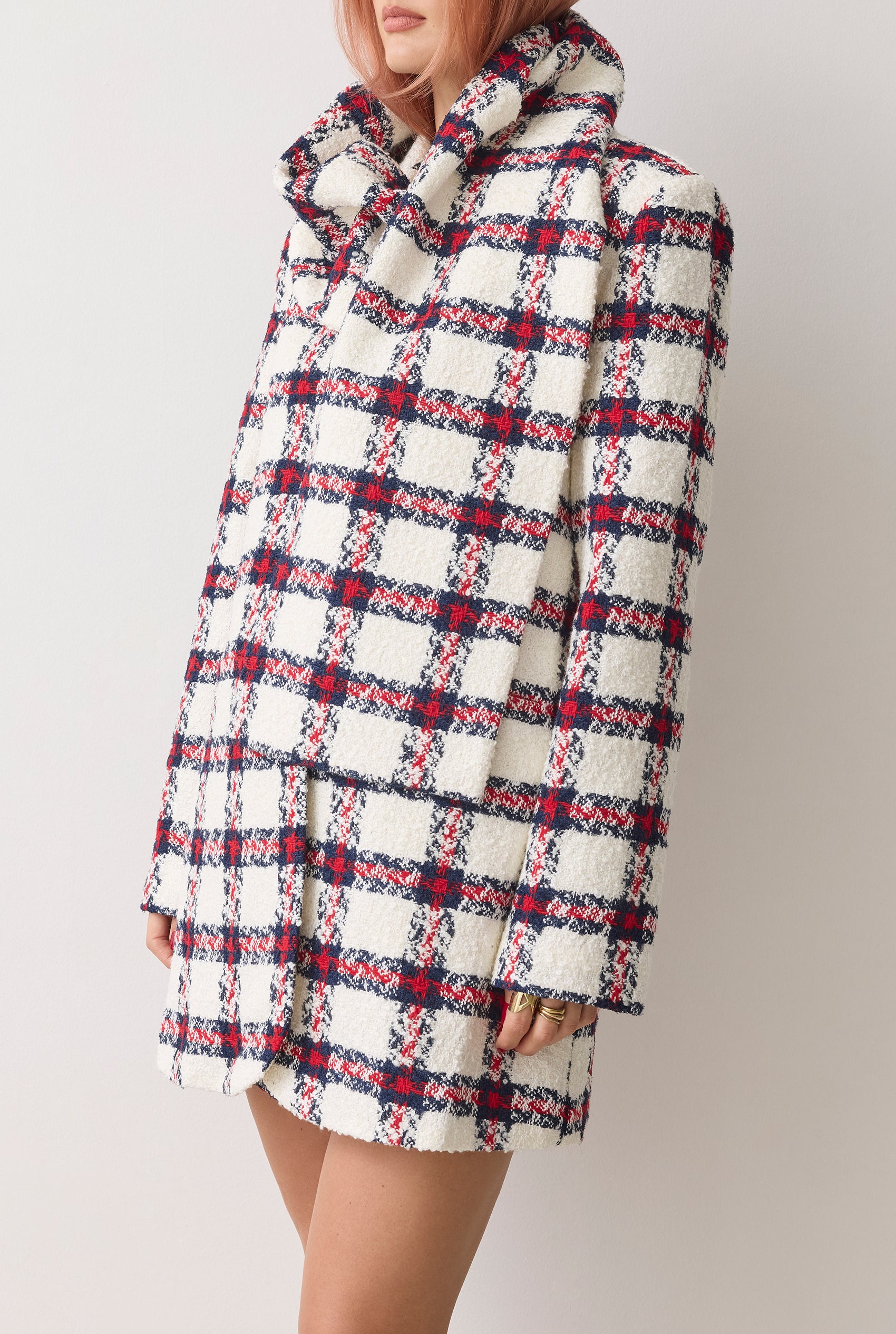 OLIVIA COAT IN PLAID