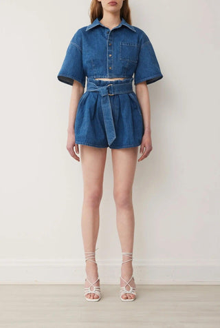 RENAISSANCE SHORT IN DENIM BLUE