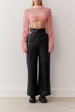 STEVIE CROP TOP IN ROSÉ