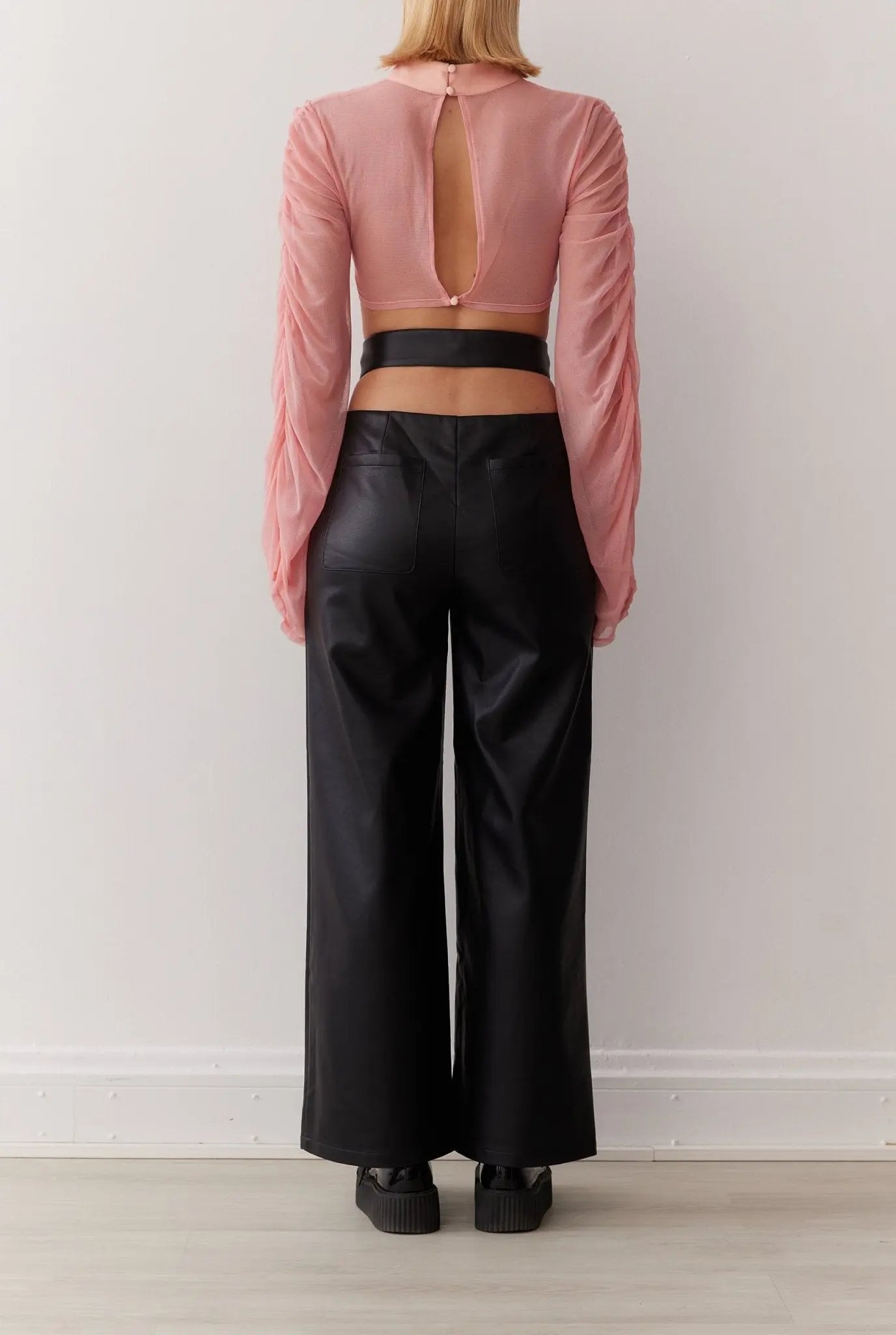 STEVIE CROP TOP IN ROSÉ