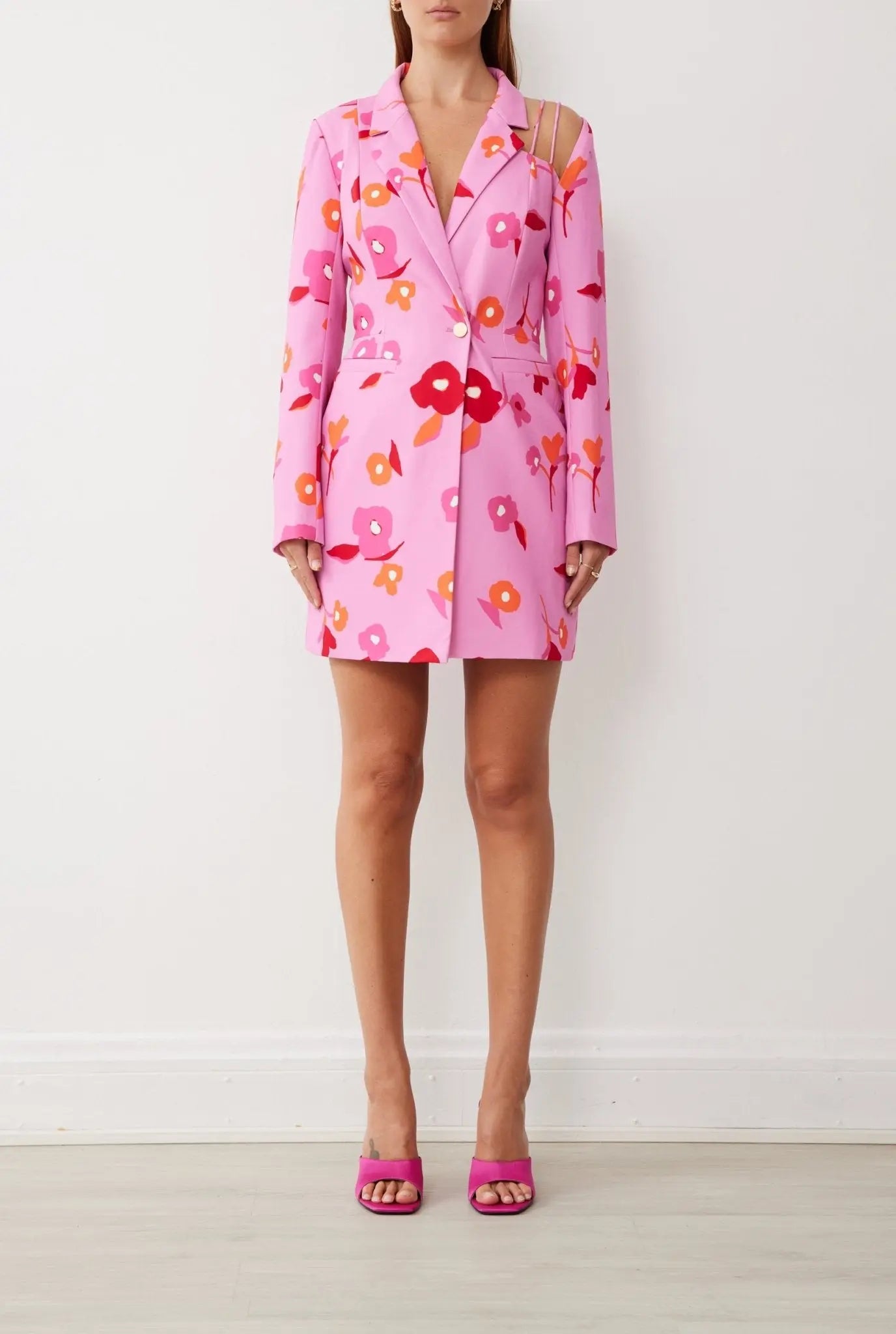 VERA MINI DRESS IN CAMELLIA PRINT