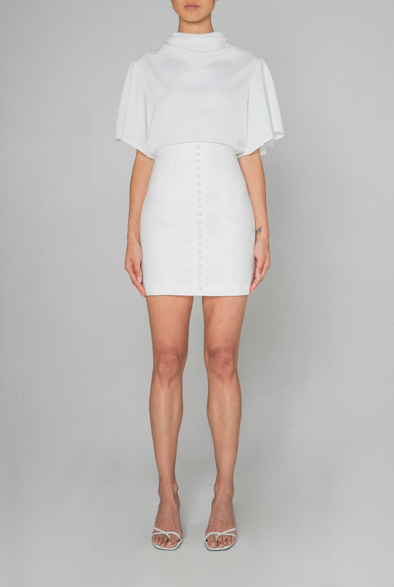 Joplin Skirt in White - BOSKEMPER