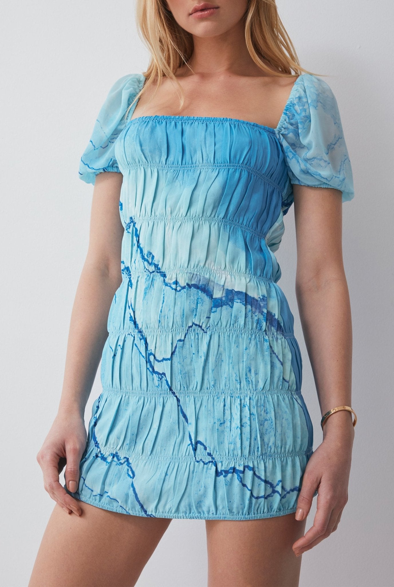 Mimi Dress in Coastline Print - BOSKEMPER