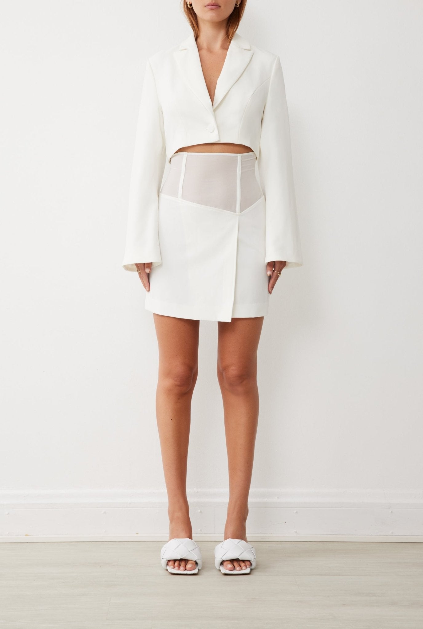 Nara Skirt in White - BOSKEMPER
