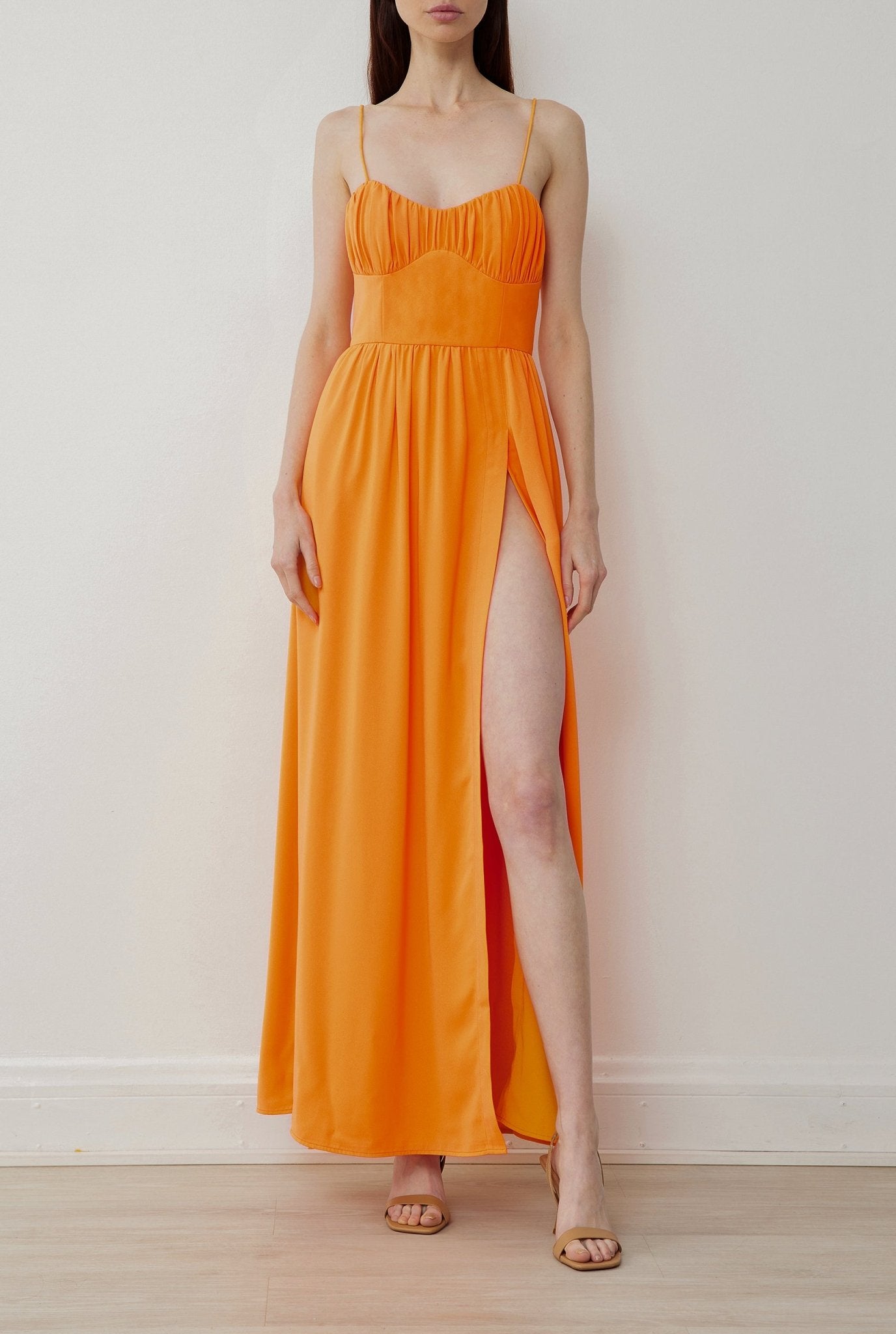 Sia Dress in Tangerine - BOSKEMPER